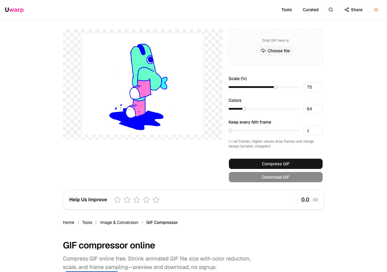 GIF 压缩后预览
