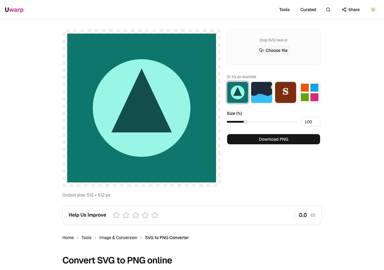 SVG 转 PNG 上传