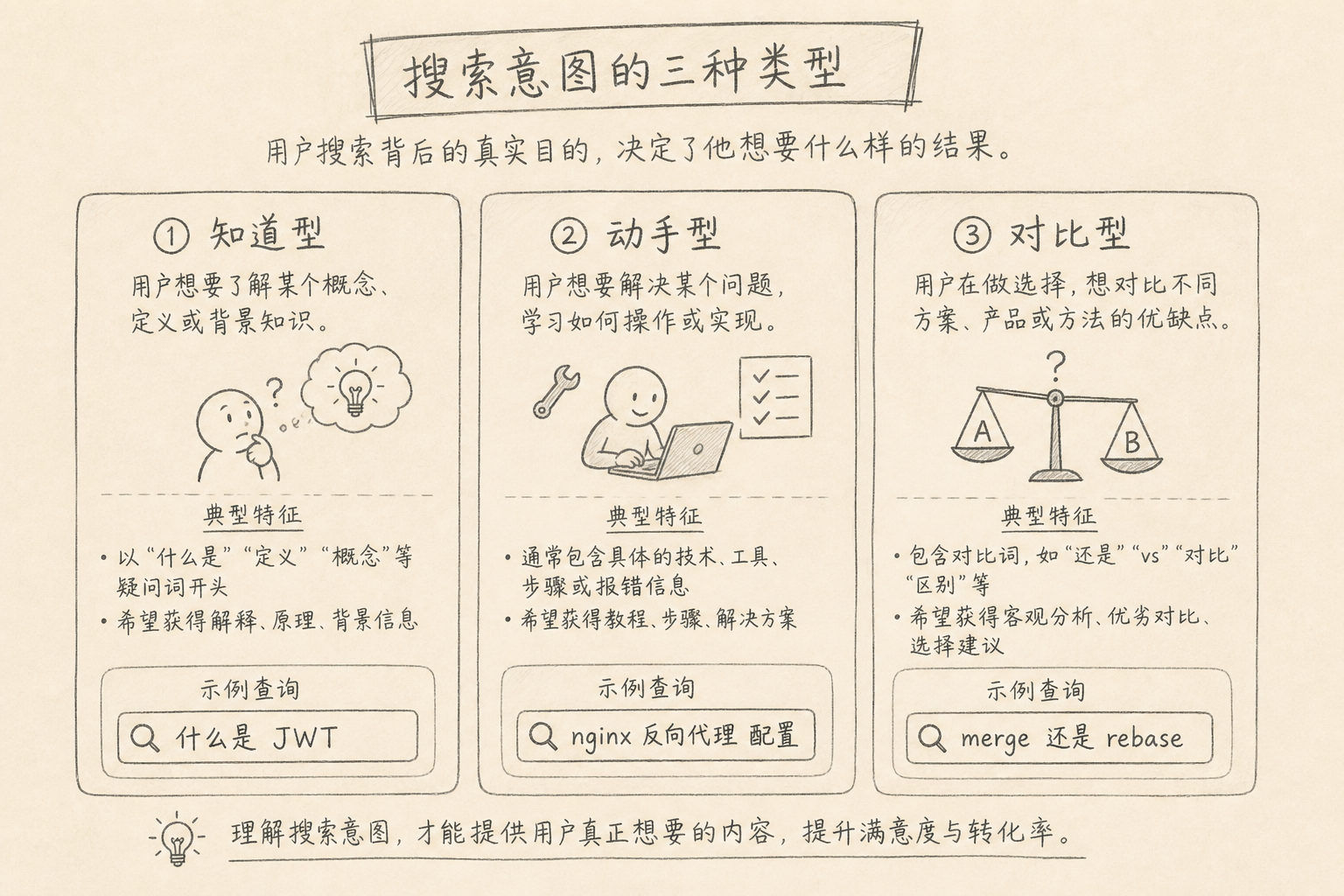 三种常见搜索意图