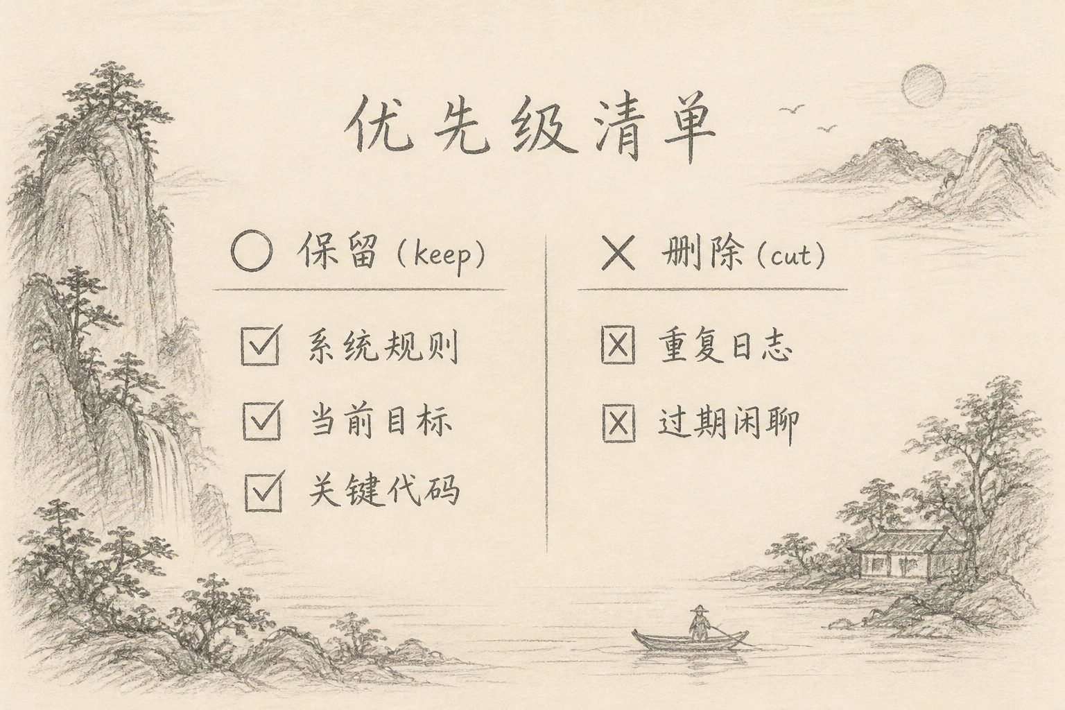上下文保留优先级
