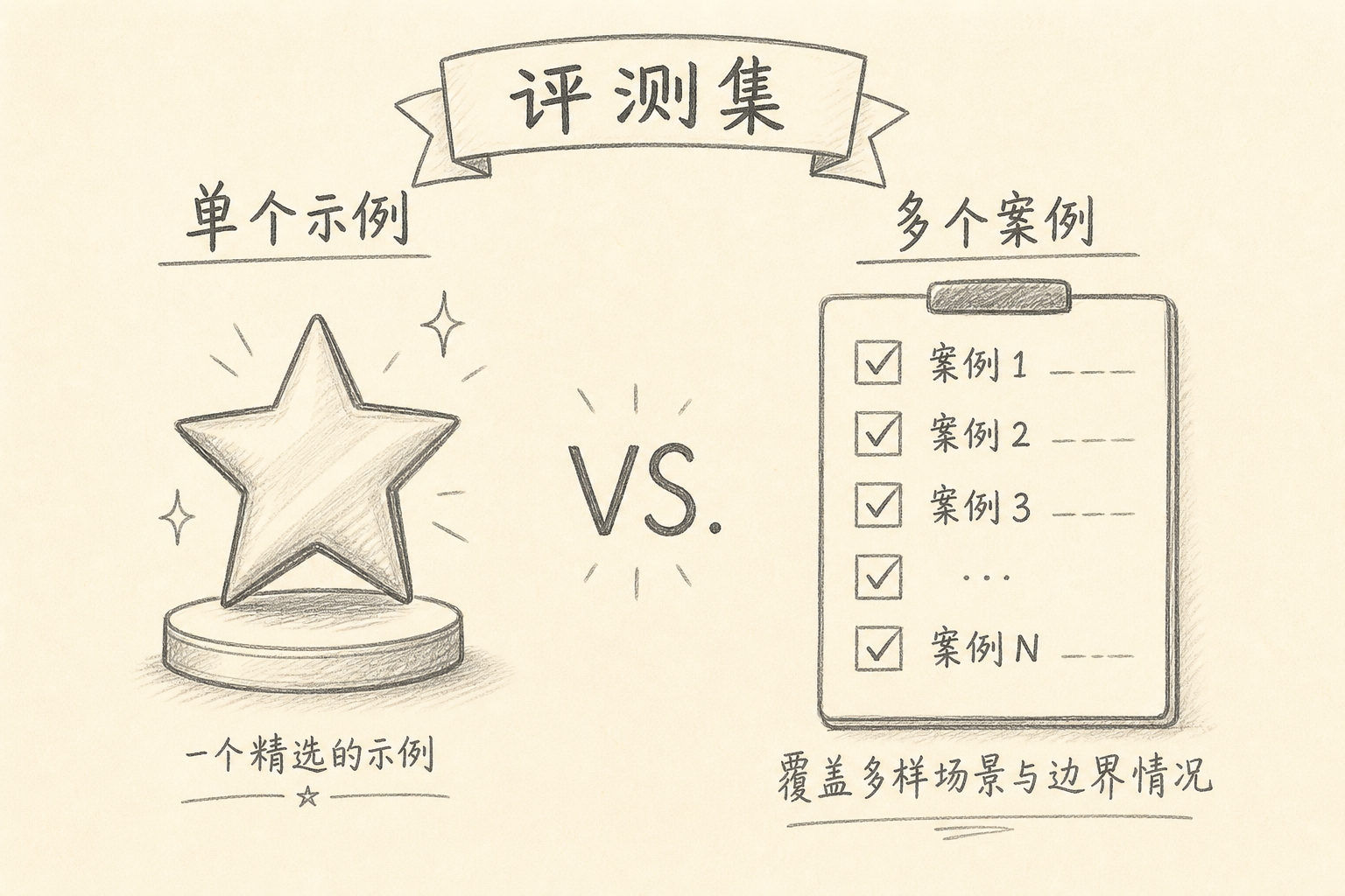 单次演示与评测集对照