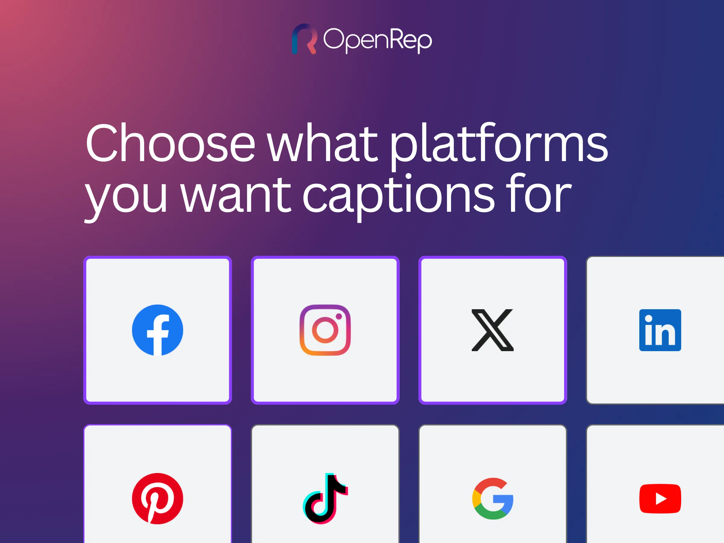 OpenRep screenshot 2
