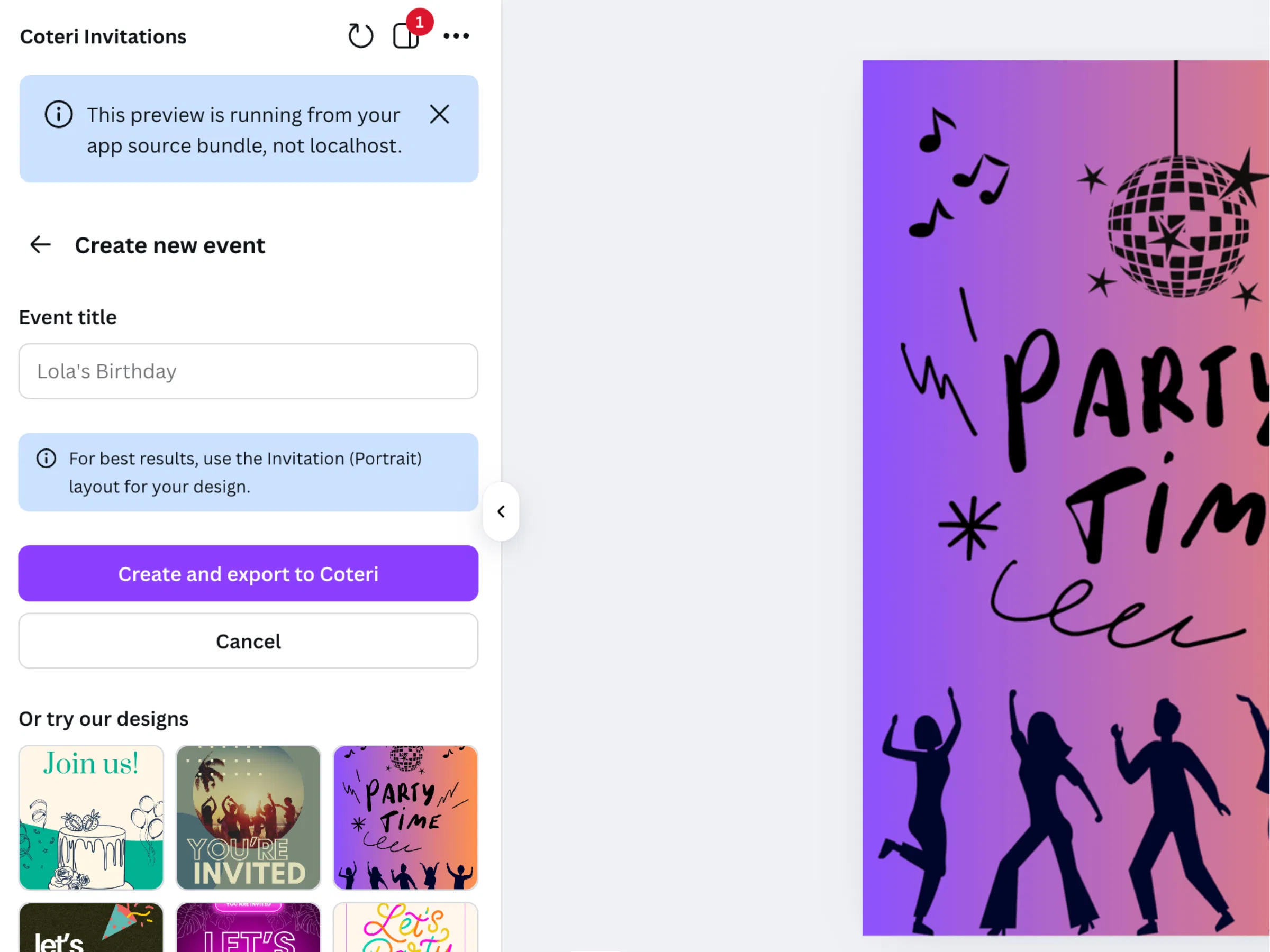 Coteri Invitations screenshot 2