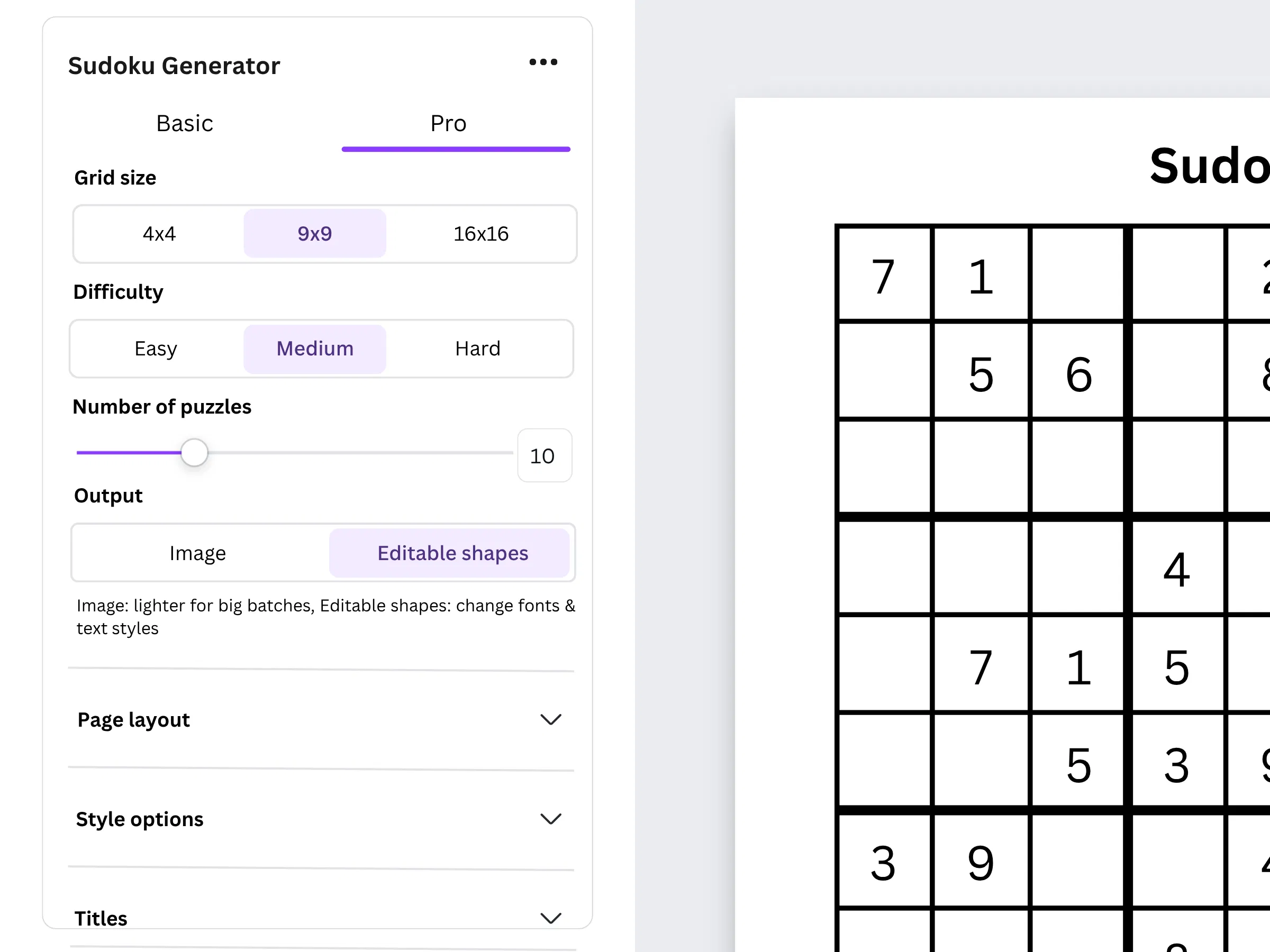 Sudoku Generator screenshot 1