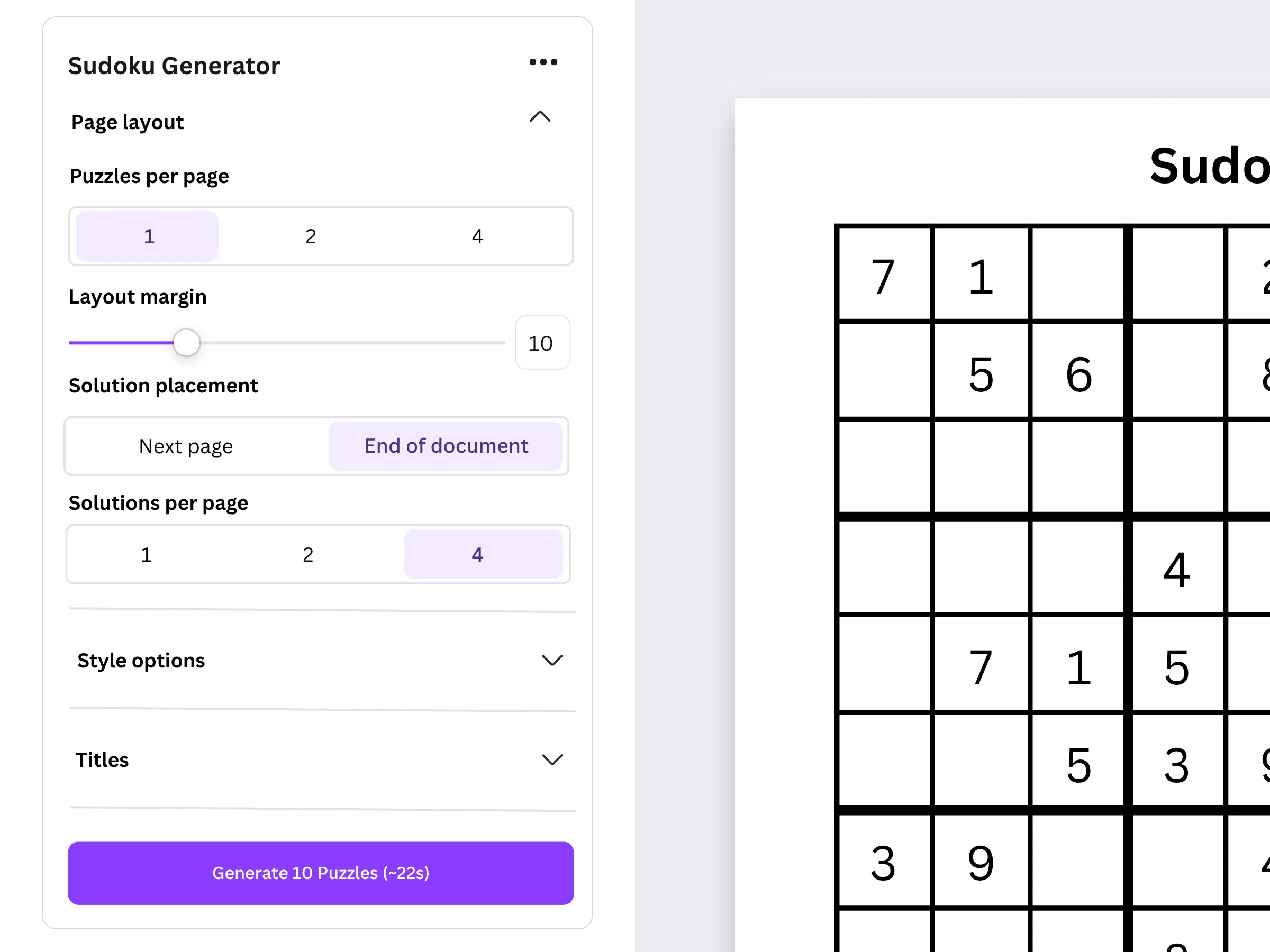 Sudoku Generator screenshot 3