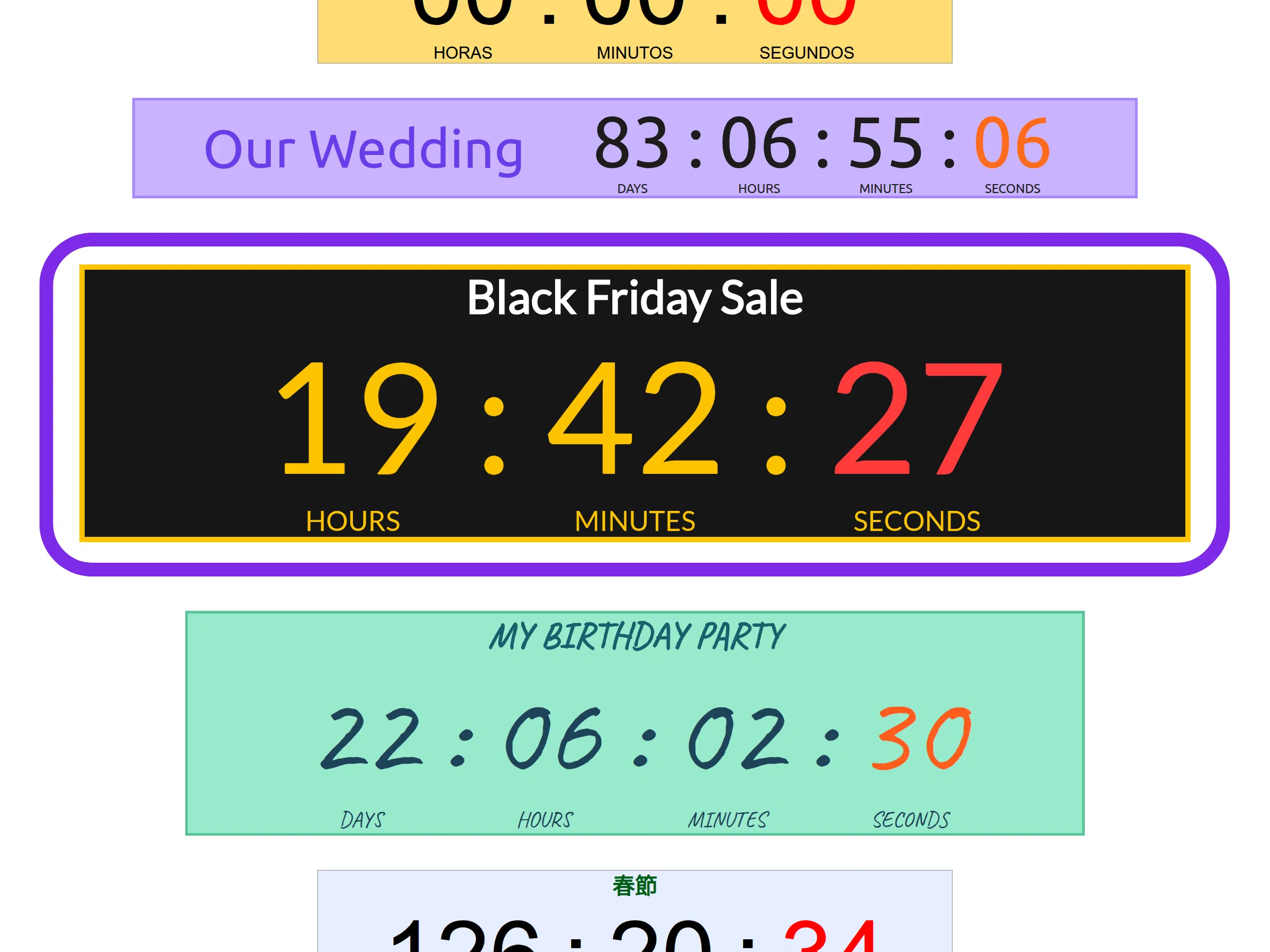 Countdown Timer screenshot 1