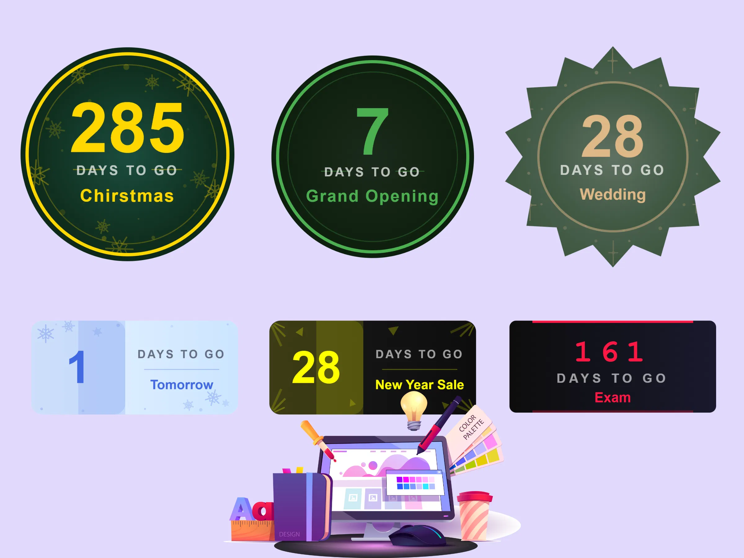 Countdown Stickers screenshot 1