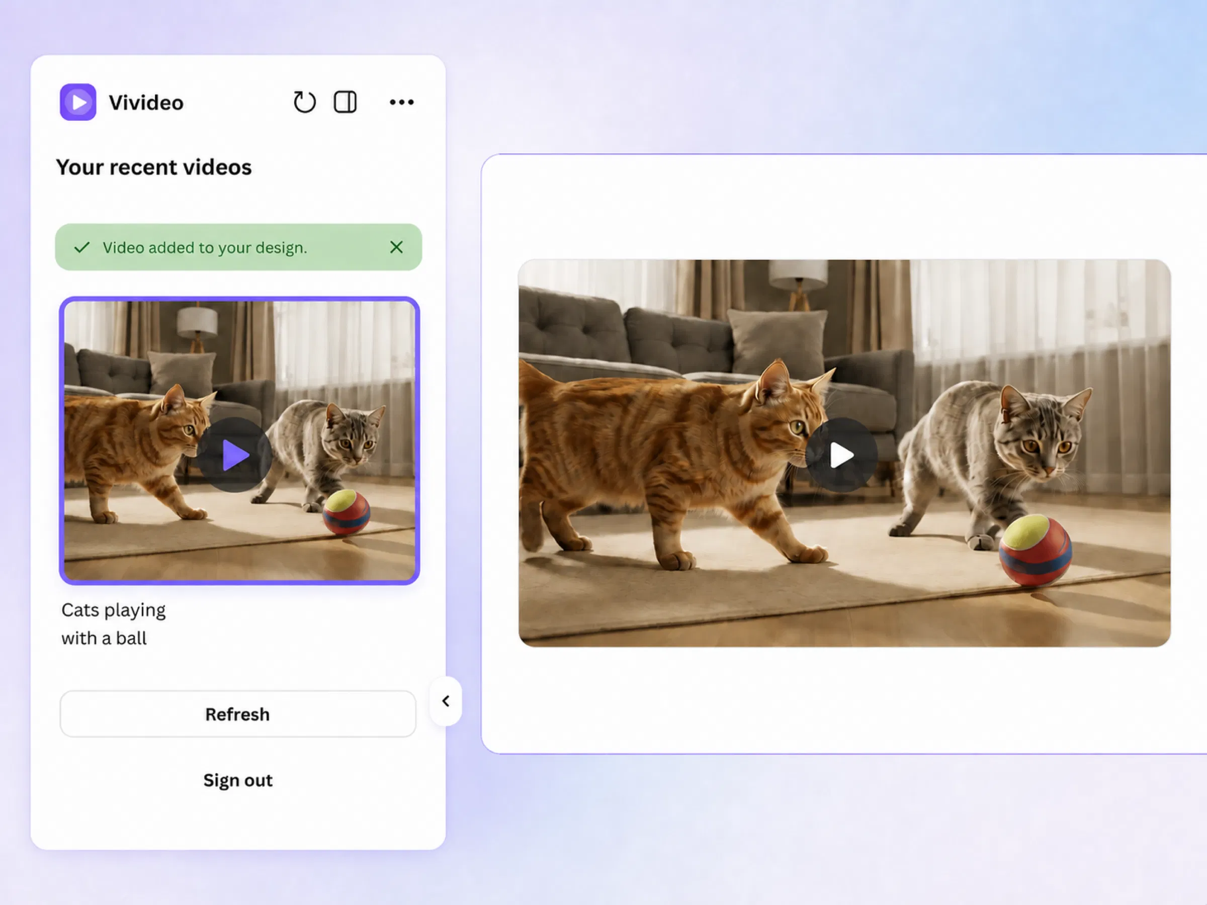 Vivideo screenshot 1