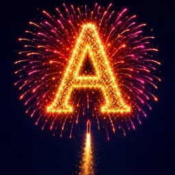 Fireworks Text icon