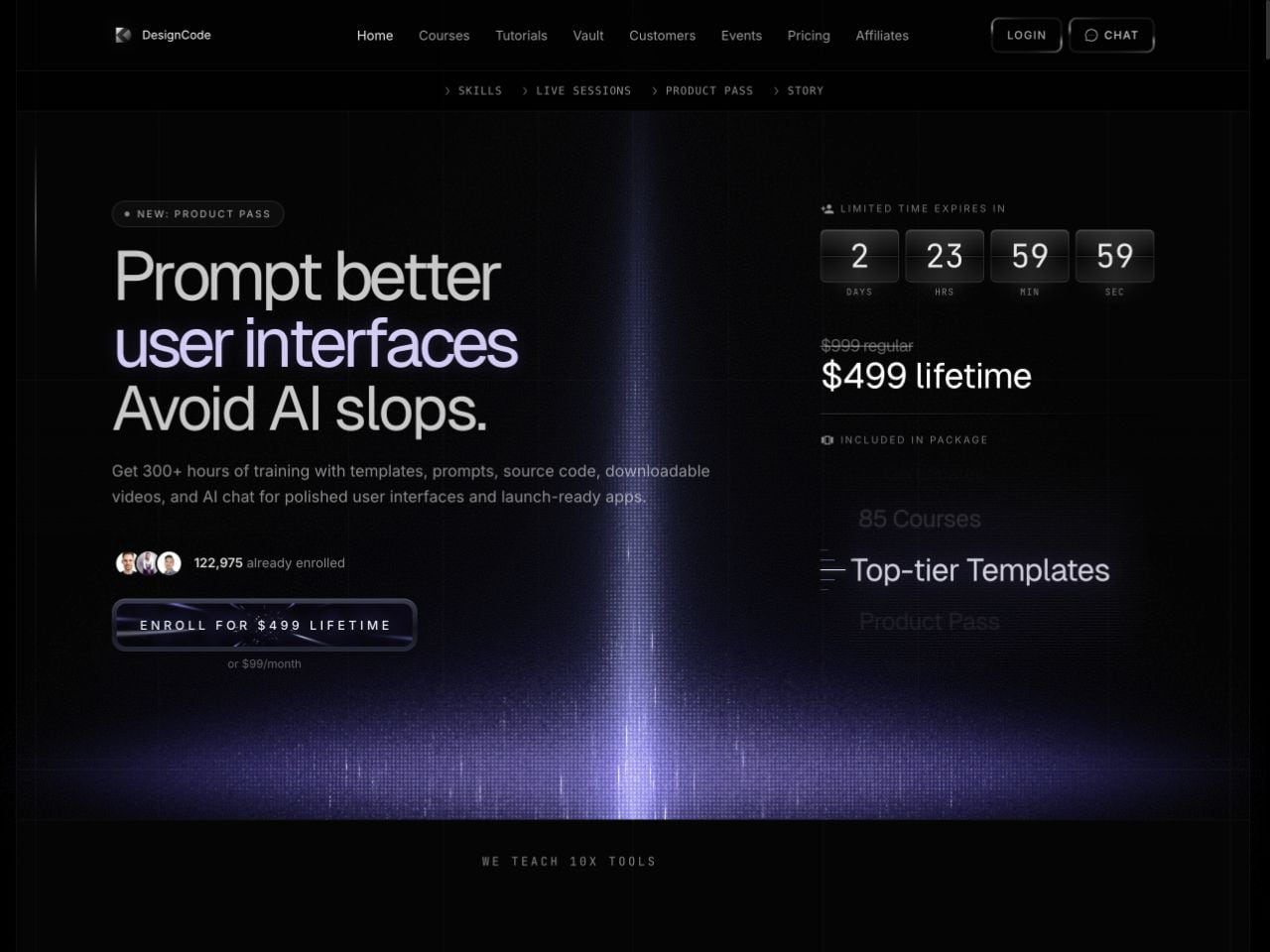 DesignCode homepage social preview for design-to-code courses and UI training