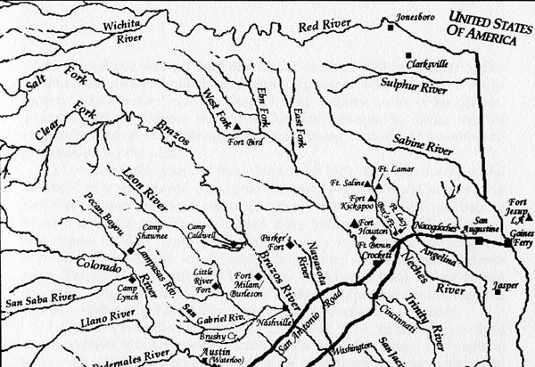 1839 Republic of Texas Map