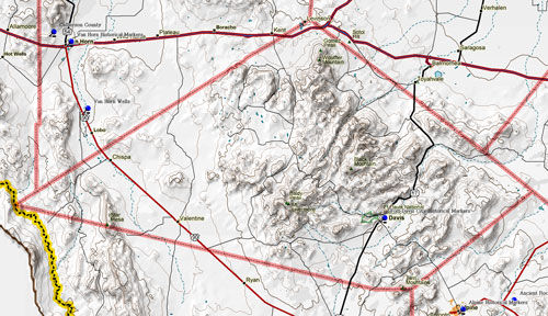 Map of Jeff Davis County