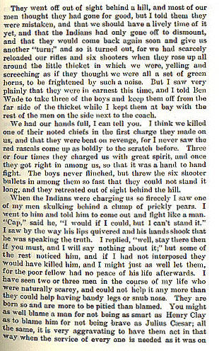 Indians Attack the Mail Coach story from the book Indian Depredations in Texas by J. W. Wilbarger
