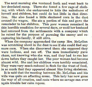 Margaret McLellan story from the book Indian Depredations in Texas by J. W. Wilbarger