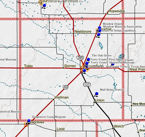 Map of Terry County