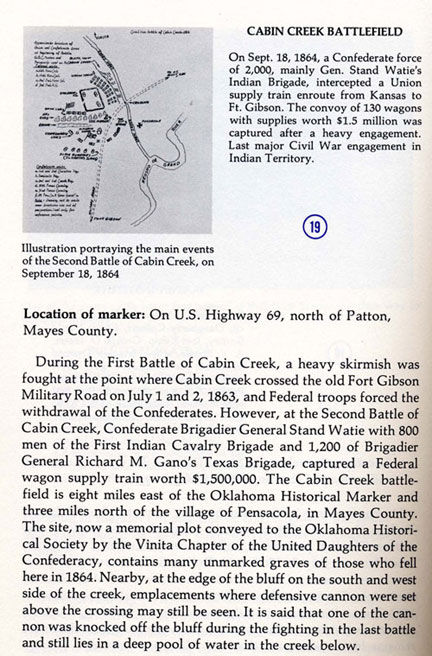 Cabin Creek Battlefield