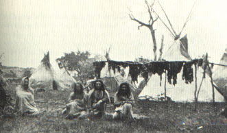 Picture of Comanches Drying Meat