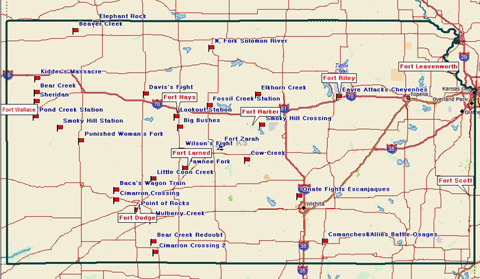 Fort Hays Kansas Map Kansas - Fort Tours