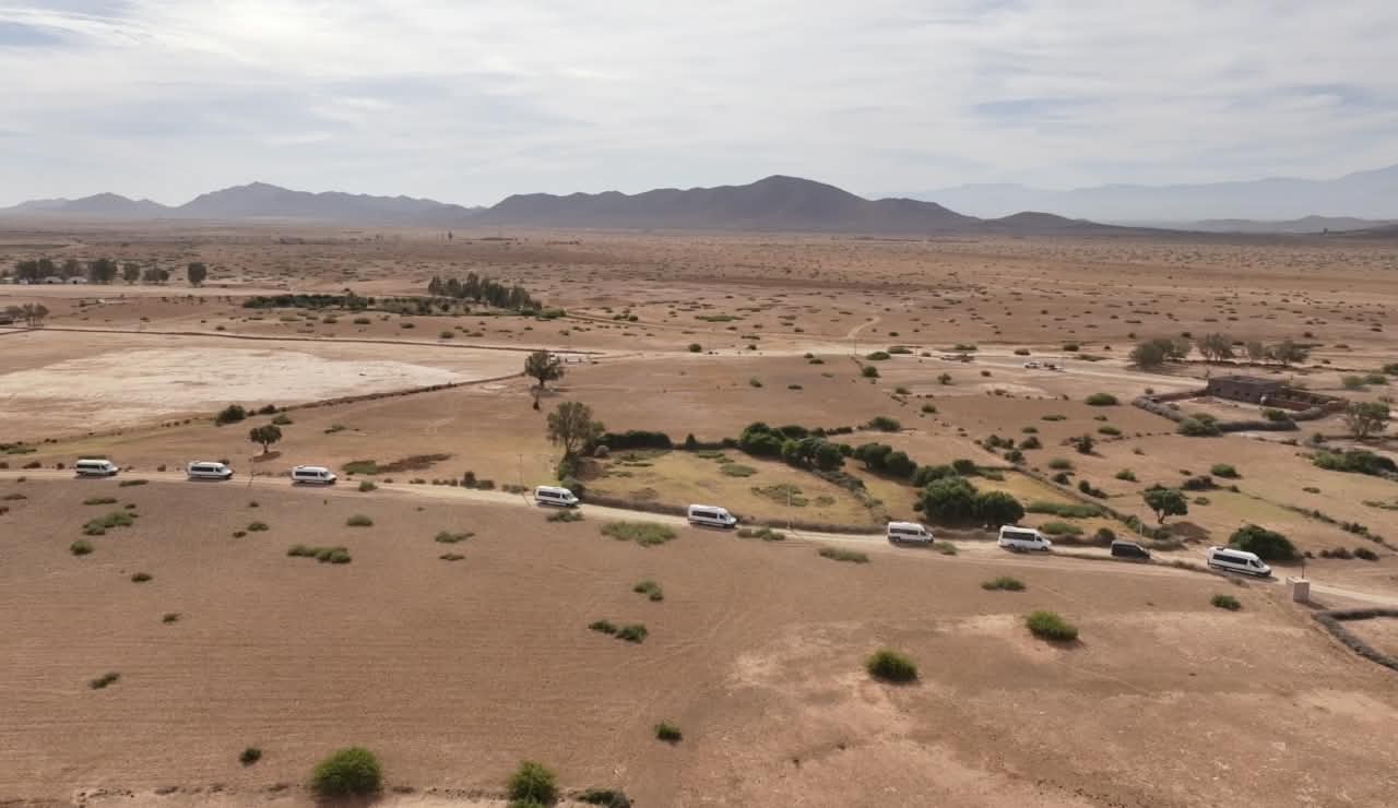 Hot Air Balloon Over the Moroccan Landscape