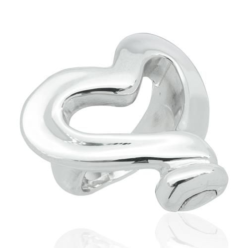 Anillo Electroformado corazón irregular