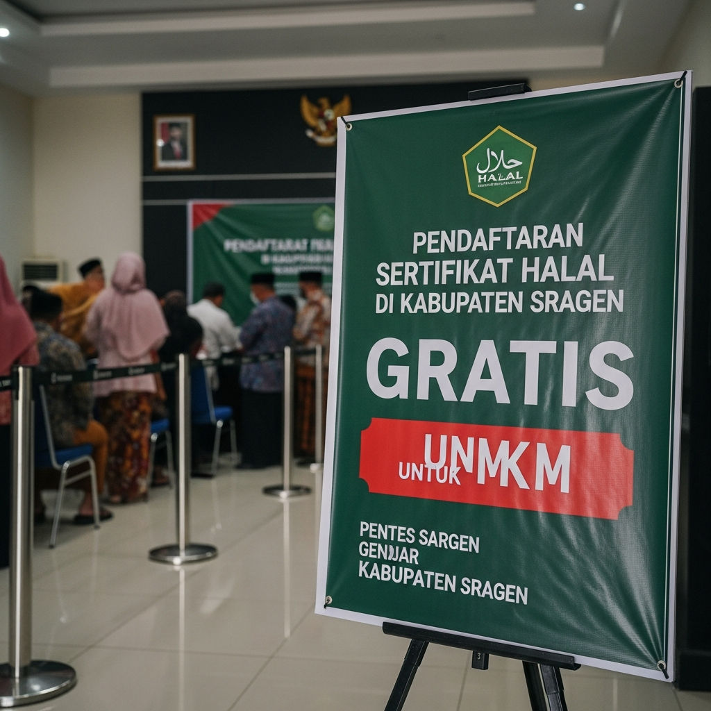 Pendaftaran Sertifikat Halal GRATIS di Kabupaten Sragen 2026: Panduan Lengkap untuk UMKM