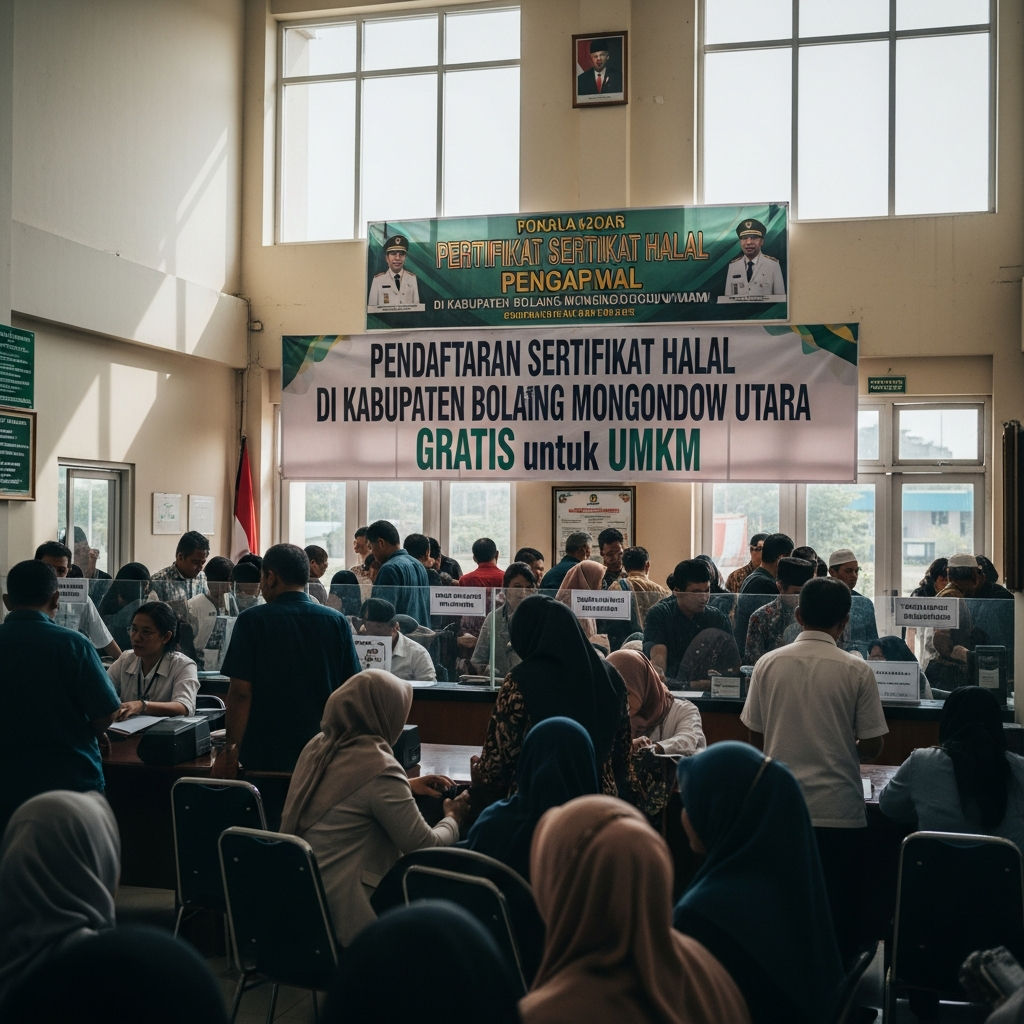 Peluang Emas 2026: Pendaftaran Sertifikat Halal GRATIS untuk Seluruh UMKM Kabupaten Bolaang Mongondow Utara (BOLMUT) – Raih Kepercayaan Pasar Nasional & Global!