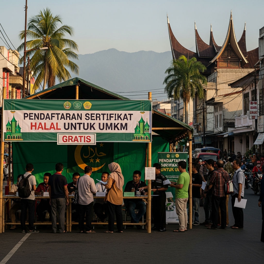 Pendaftaran Sertifikat Halal GRATIS di Kota Padang (2026): Panduan Lengkap UMKM Sumatera Barat Wajib Tahu!