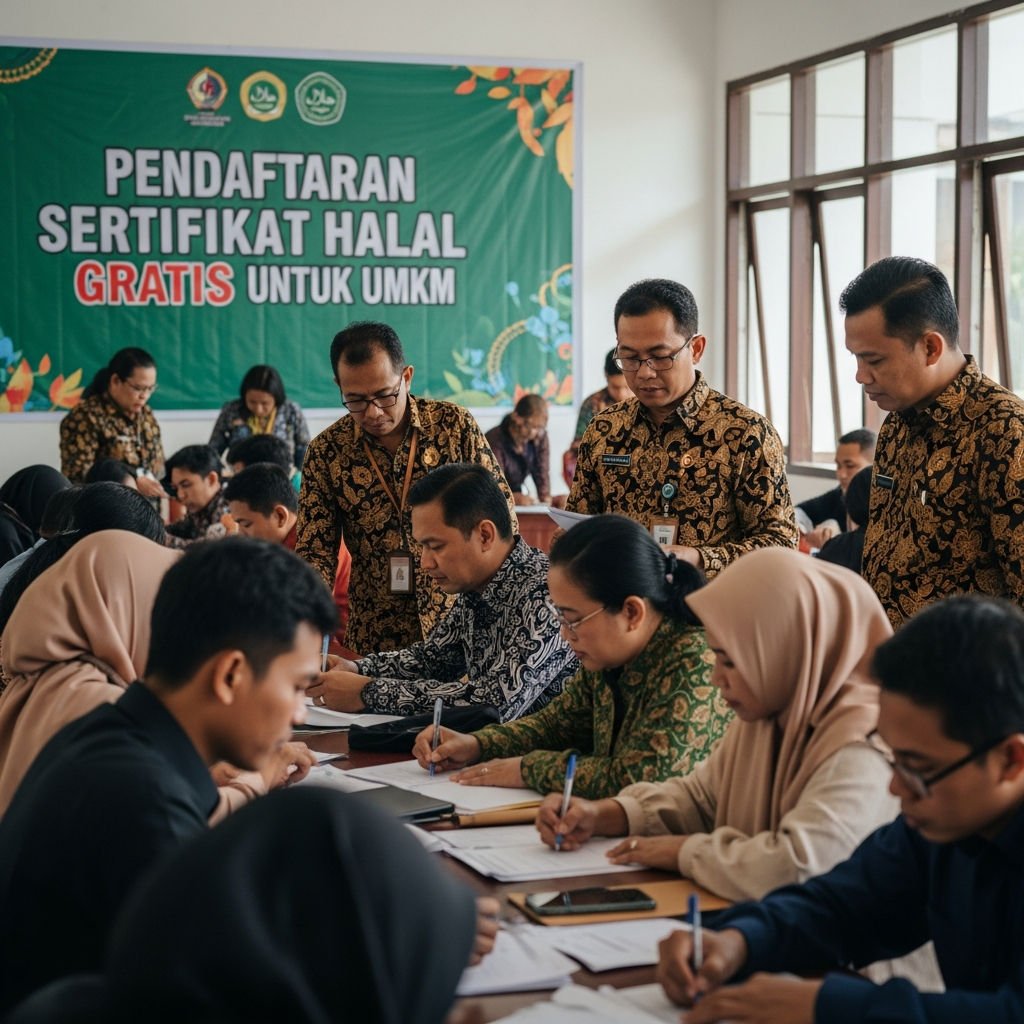 Pendaftaran Sertifikat Halal Gratis Ketanggungan 2026: Peluang Emas UMKM Brebes Siap Hadapi Mandatori JPH