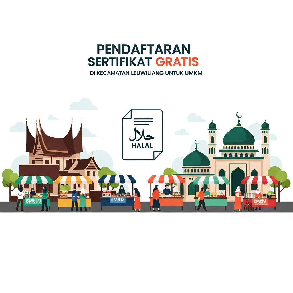 Pendaftaran Sertifikat Halal Gratis 2026 di Kecamatan Leuwiliang: Peluang Emas UMKM Memasuki Era Wajib Halal
