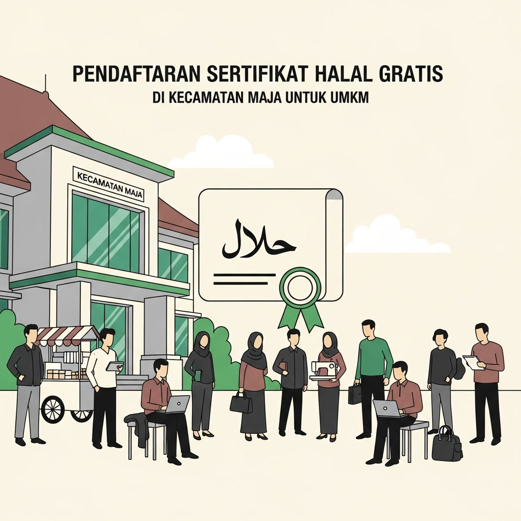 Pendaftaran Sertifikat Halal Gratis di Kecamatan Maja 2026: Panduan Lengkap dan Strategi UMKM Sukses