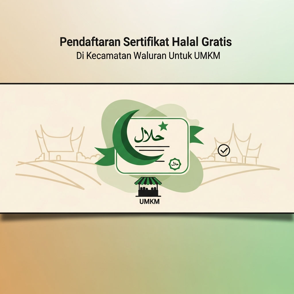 Pendaftaran Sertifikat Halal Gratis 2026: Peluang Emas UMKM Kecamatan Waluran Raih Legalitas Global