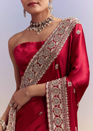 crimson-red-satin-saree-with-floral-border-and-butti-sg338627-1.jpg