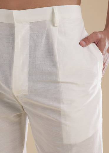 Dusty Pink Kurta Set In Silk Blend