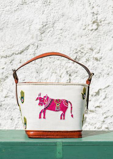 Handcrafted & hand embroidered leather bags