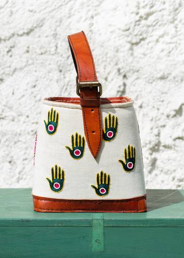 Handcrafted & hand embroidered leather bags