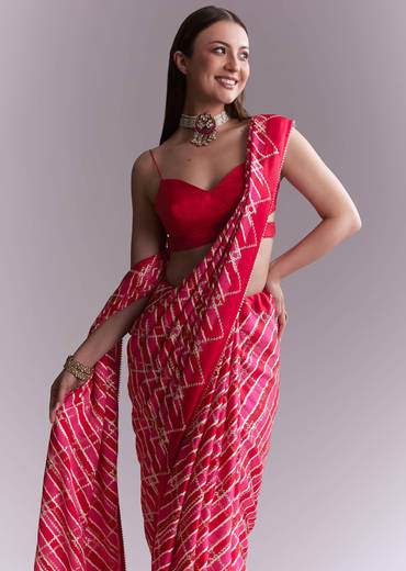 hot-pink-satin-printed-saree-with-criss-cross-stripes-sg351907-1.jpg
