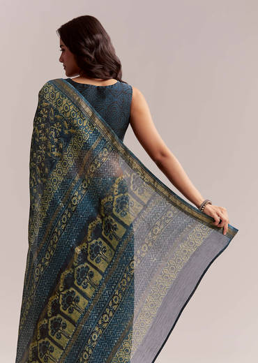 midnight-blue-linen-printed-saree-with-traditional-ajrakh-print-sg311994-1.jpg