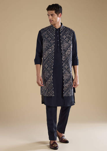 navy-blue-jacquard-silk-jacket-kurta-set-with-resham-sg332964-1.jpg