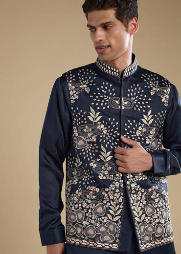 navy-blue-linen-jacket-kurta-set-with-patch-work-sg333020-1.jpg