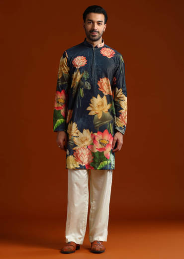 navy-blue-velvet-kurta-set-for-men-with-print-sg332516-1.jpg