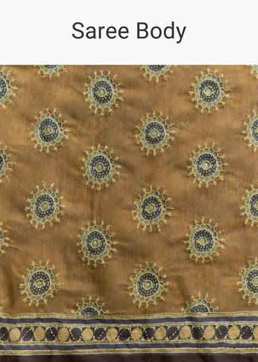 olive-brown-linen-printed-saree-with-handcrafted-ajrakh-print-sg312212-1.jpg