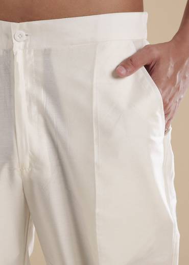 Olive Green Silk Kurta Set With Leather Metal Bead Work