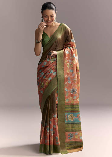orange-cotton-saree-with-hand-painted-motifs-and-green-border-sg317774-1.jpg