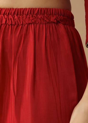 Orange Gota Work Kurta Set