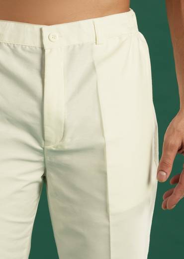 Orange Ombre Silk Kurta Set For Men With Diamond Pattern