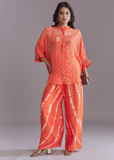orange-silk-co-ord-set-with-authentic-bandhani-and-leheriya-print-sg349254-2.jpg