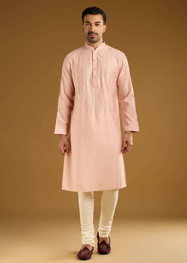 peach-kurta-set-for-men-with-thread-embroidery-sg328927-2.jpg