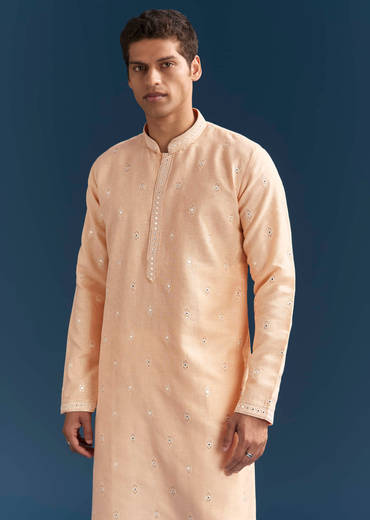 peach-silk-textured-kurta-set-for-men-with-thread-and-mirror-work-sg329966-1.jpg