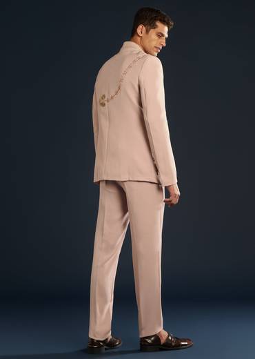 Pink Jodhpuri With Sequin Cutdana Embellishment