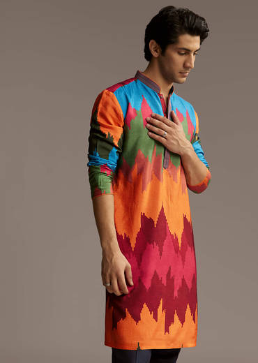 poppy-multicolour-silk-kurta-set-for-men-with-vibrant-zigzag-print-sg321244-1.jpg